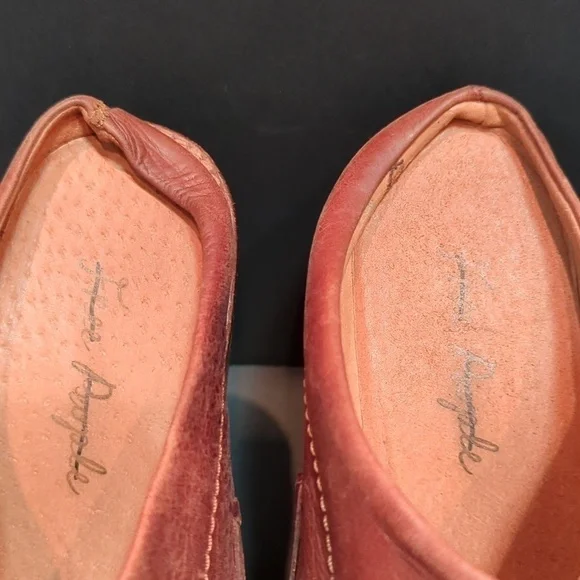 Free People Brown Leather Chance Clog w/Wood Heel Size EU 41 - Picture 10 of 14